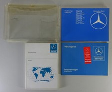 Bordmappe + Betriebsanleitung Mercedes R107 280 / 380 / 500 SL + SLC von 03/1980