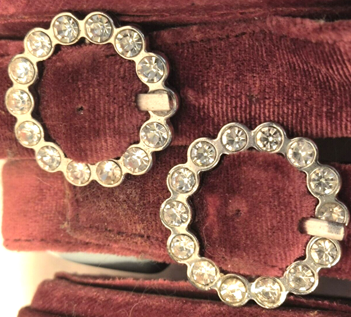 Zara Basic Rose Velvet slingback Flat Rhinestone … - image 5