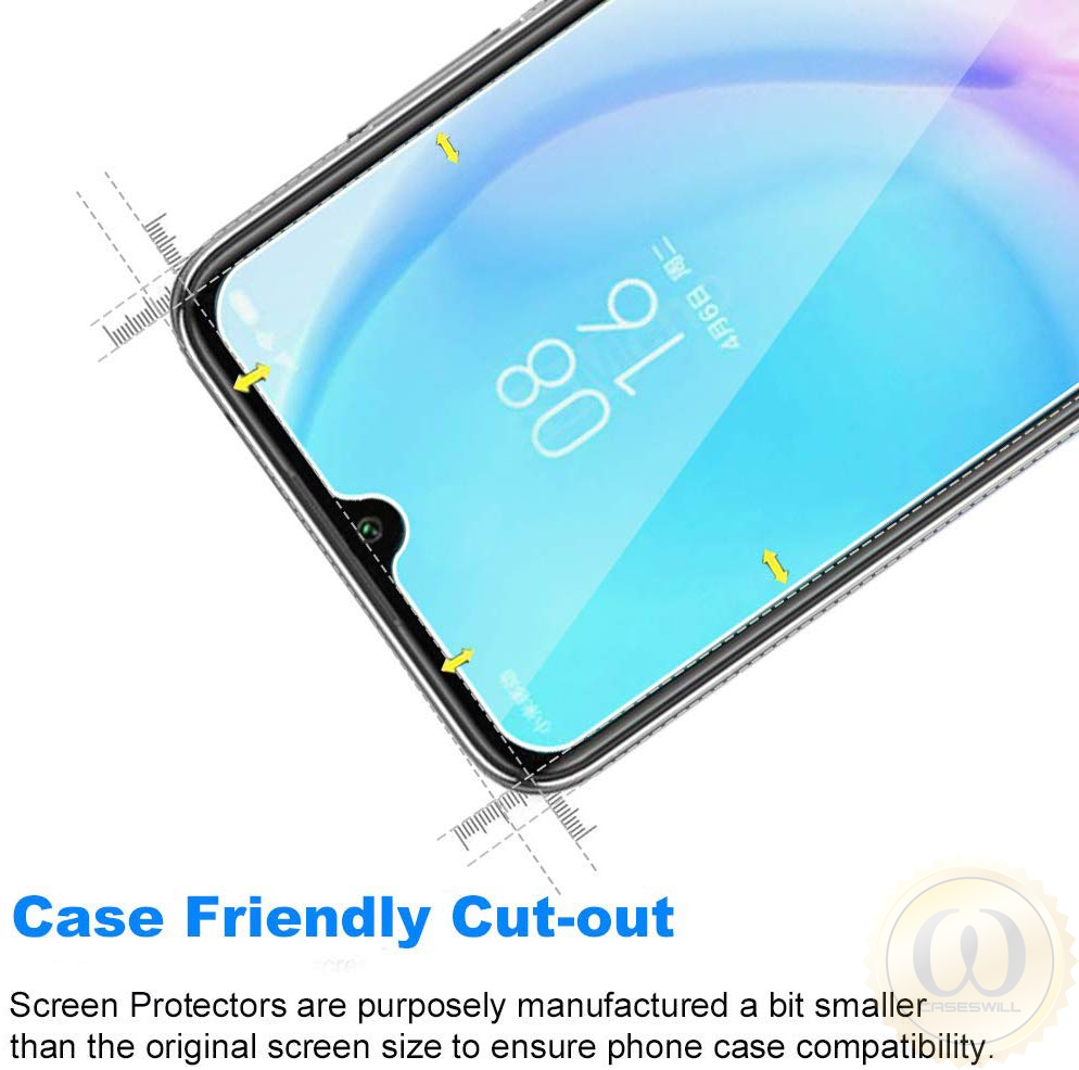 Caseswill HD-Clear 9H Tempered Glass Screen Protector For Xiaomi Mi 10 Lite 5G (3 Pack)