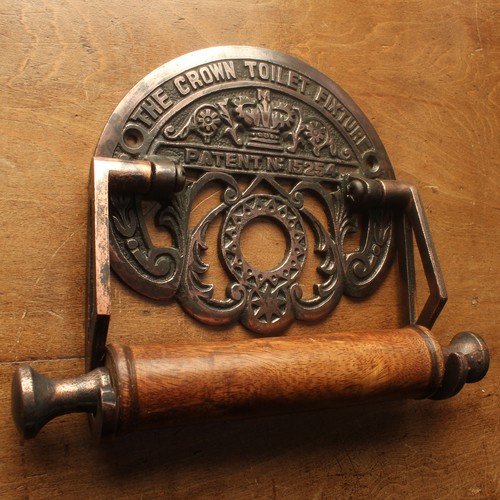GWR COPPER RAILWAY STYLE TOILET ROLL HOLDER LOO PAPER BATHROOM FIXTURE - BA04 - Picture 3 of 6