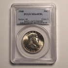 1948 Franklin Half Dollar PCGS MS-64 FBL Full Bell Lines - FREE SHIPPING! G1434