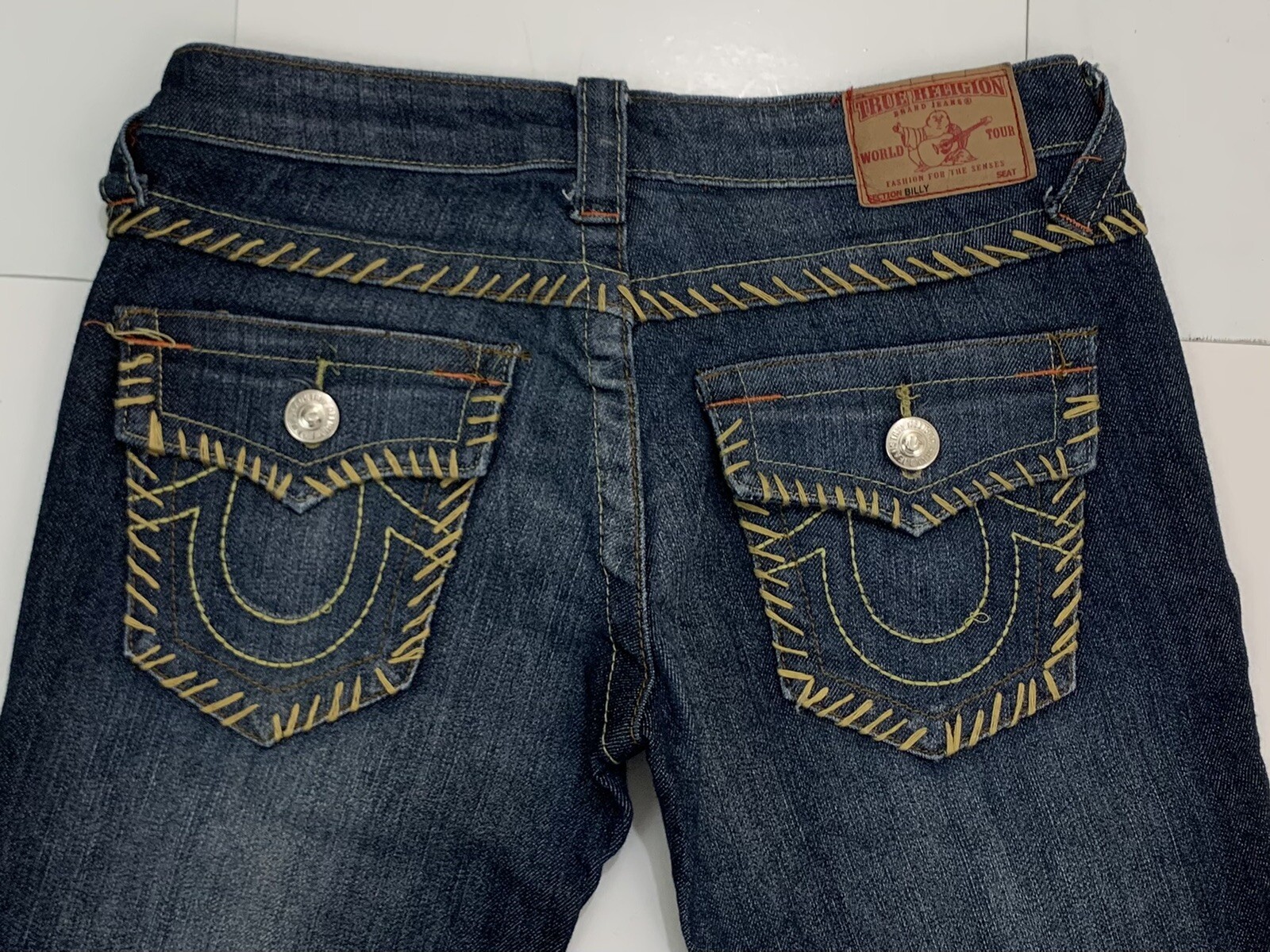 True Religion Women BILLY Jeans Size 26 Blue Cotton MADE IN USA Excellent Condit thumbnail 11