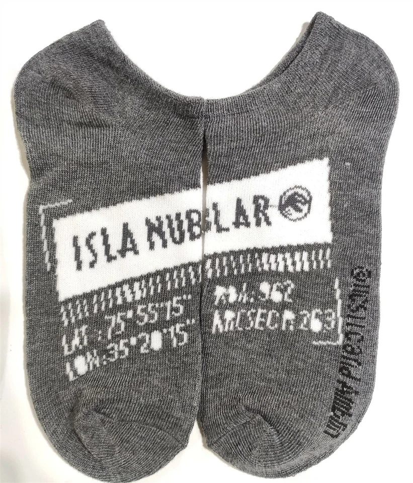 Calcetines Parque Jurásico Niños Zapato Grande Talla 3-9 Jurassic World Dinosaurio No Show Foto 3 de 4