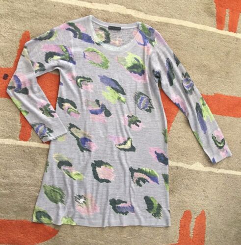Nally & Millie Gray Abstract Print T-Shirt Dress or Tunic S? 34" Bust Unworn - Picture 4 of 7