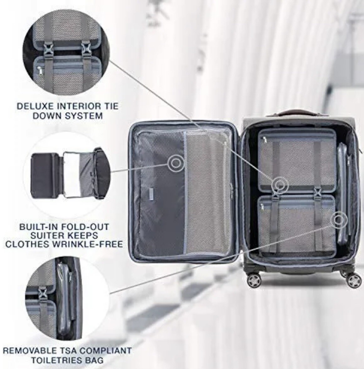 Travelpro Platinum Elite 21 inch Expandable CarryOn Spinner Vintage