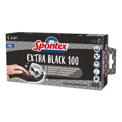 Spontex Handschuh Extra Black 12933018 Gr.08 sw 100St.