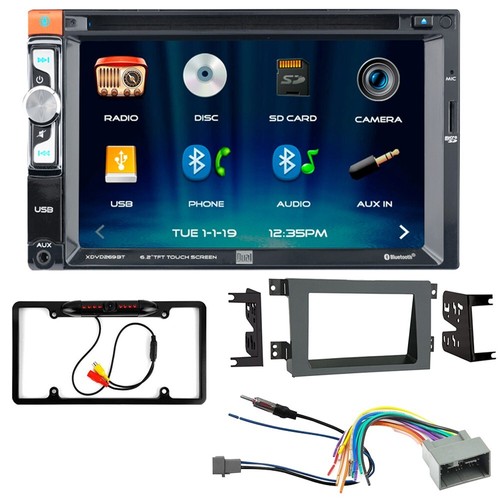 For Honda 2009-2014 Ridgeline XDVD269BT Car Stereo Double DIN Dash Kit + Camera