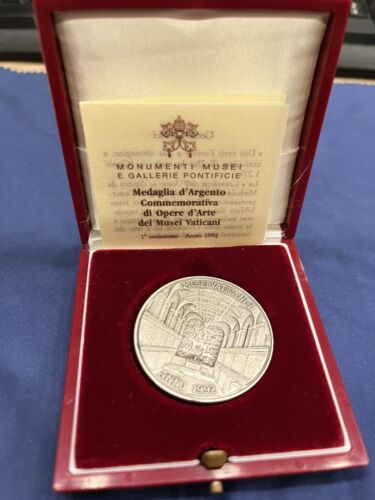 MUSEI VATICANI MEDAGLIA IN ARGENTO 1992 MICHELANGELO 1’ EMISSIONE