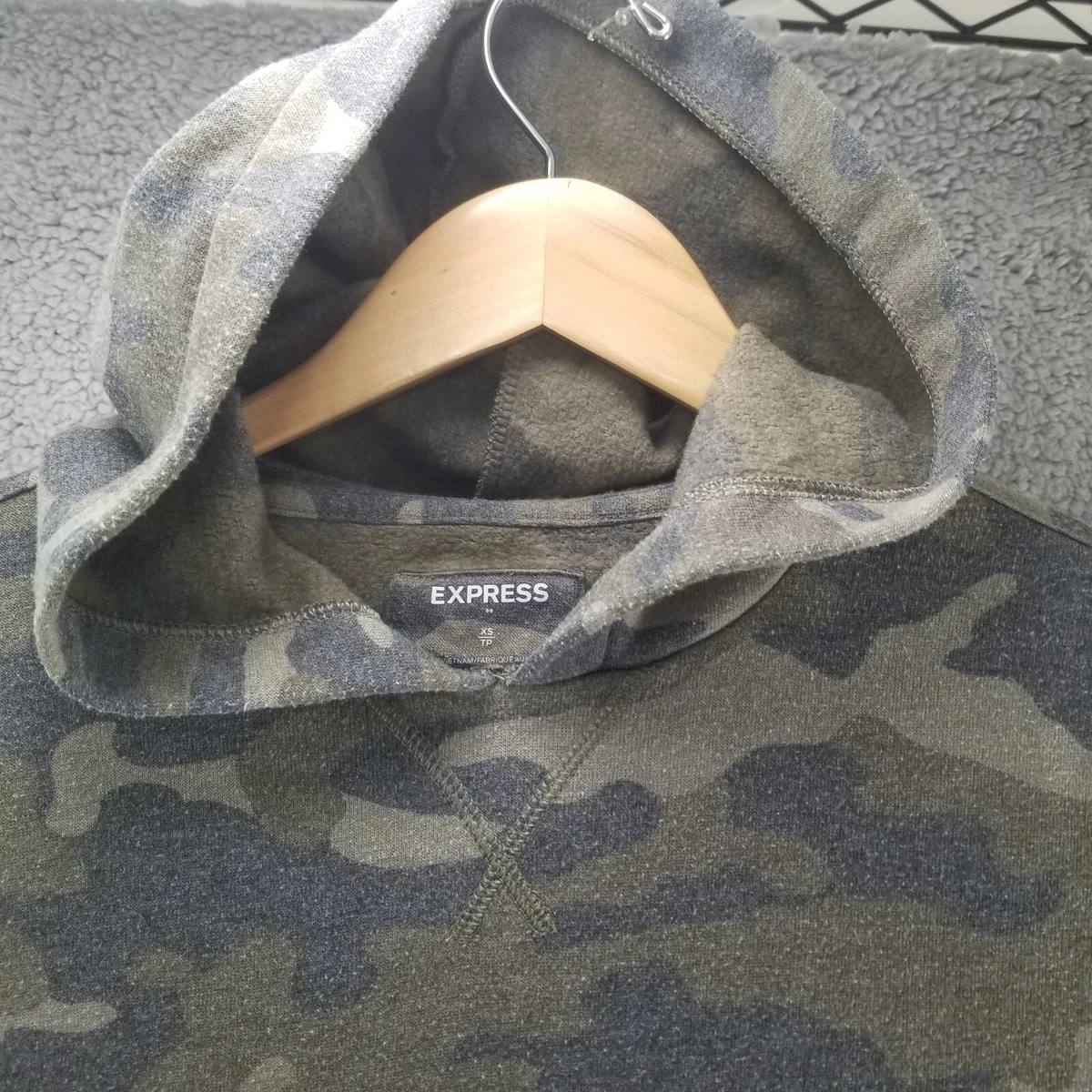 Express camo sweater sale
