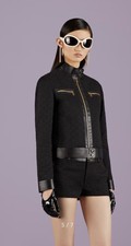 Gucci Canvas And Leather Jacket - Bnwt - Rrp$4,900 Usd