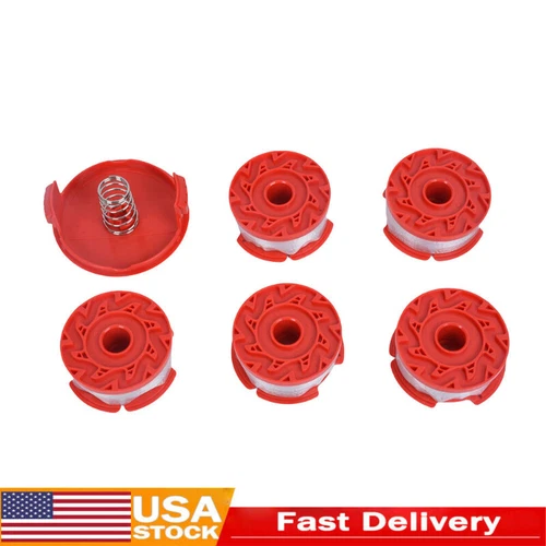5 String Trimmer Spool Line + 1 Cap + 1 Spring Fits Craftsman CMCST900 CMZST065 - Picture 1 of 8