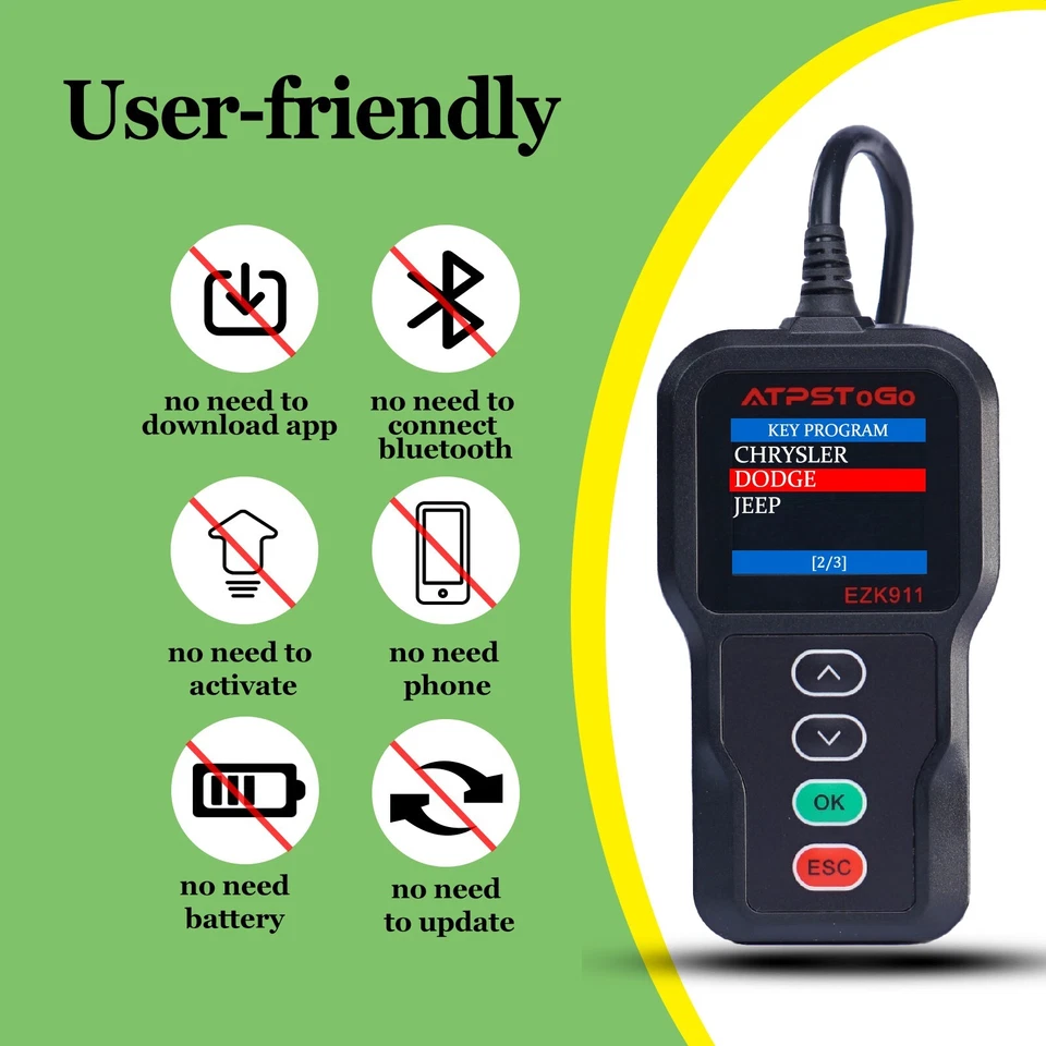 2 nuevas herramientas de repuesto y kit de llavero remoto para Jeep Commander 2008 2009 2010 Foto 3 de 4