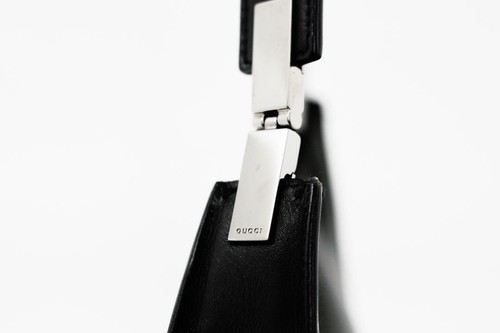 Borsa Gucci Tom Ford epoca pelle di vitello nera fodera scamosciata con logo marca da JPN - Foto 4 di 24