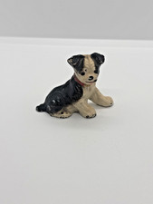 Antique Cast Iron Miniature Dog Hubley Boston Terrier 1.5 H