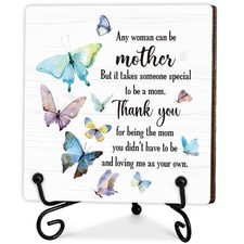 Thank You Gifts for Mom, To My Mom Wooden Plaque with Stand, Best Mom Ever