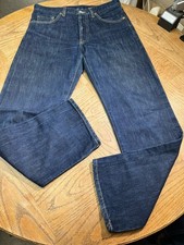 Vintage Levis 501 Jeans Men 31x29 Big E Red Tab Selvedge Dark Wash 60s 70s