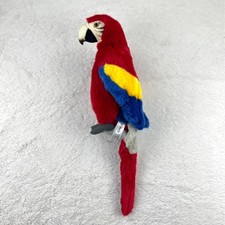 FAO Schwarz Plush Parrot 21" Long "Toys R Us" Red Blue Yellow Stuffed 2014