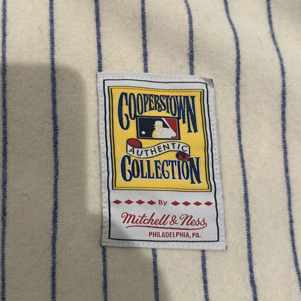 Auténtica camiseta de béisbol Mitchell & Ness Chicago Cubs 1969 Ernie Banks Foto 4 de 4