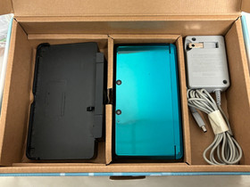 Nintendo 3DS Aqua Blue - In Original Box W/ Stylus, Charger, Accessories
