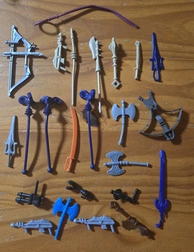 He-Man Vintage 1980's Castle Grayskull Ninjor Weapons Lot MOTU Skeletor Parts