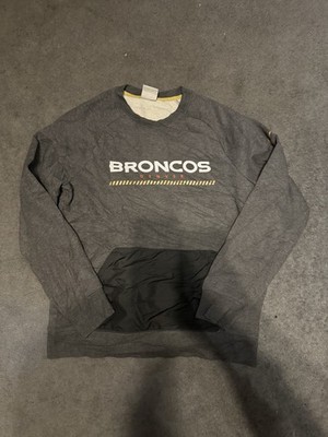 Nike Denver Broncos NFL Team Apparel Sweatshirt Crewneck Gray Men s Large 