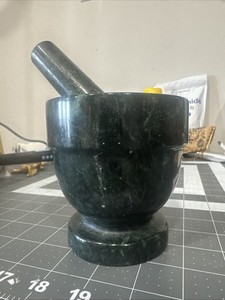 Green Stone Mortar And Pestle