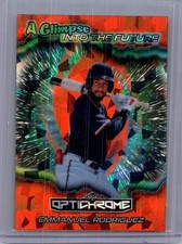 Emmanuel Rodriguez 2025 Leaf Optichrome Baseball 1/1 Pre Production Proof