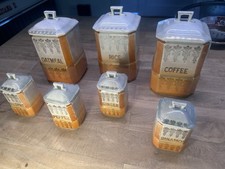 Restch 1920, art deco canister set lusterware, unique color and quality