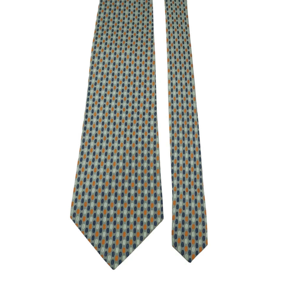 Corbata Farentino Ferre Gris Seda Geométrica Italia (Impuesto de Importación de Estados Unidos Incluido) Foto 3 de 4