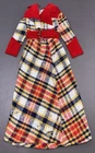 1972 Vintage Barbie Fashion Madras Mod 3485 Long Jacket Coat Belt