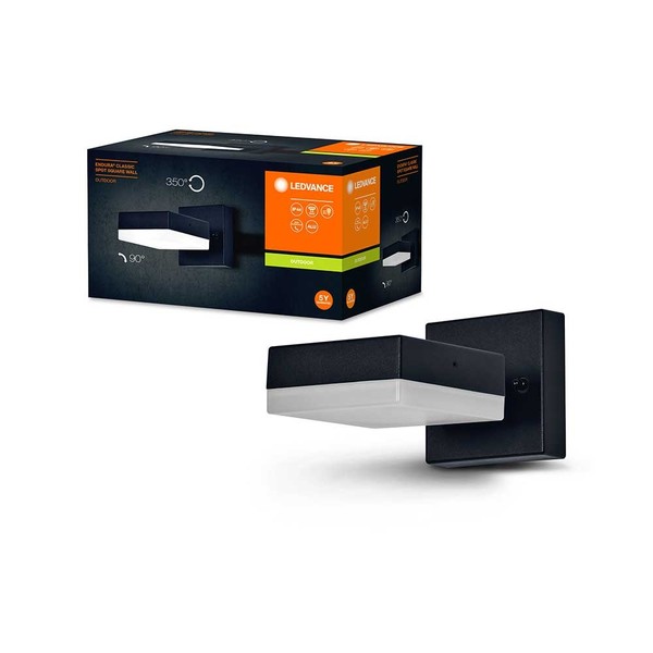 Ledvance Deckenleuchte Wandlampe Endura Classic Schwarz IP44 Max.12W GX53-image