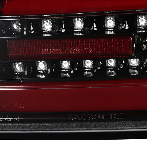 Jet Black Fits 2008-2017 Mitsubishi Lancer 08-15 Evo X Led Tube Tail Lights Lamp - Picture 7 of 8