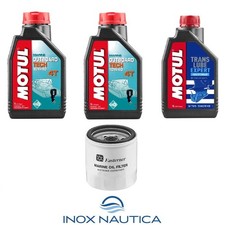 KIT TAGLIANDO MOTORE FUORIBORDO YAMAHA F40 F50 F60 HP OLIO + FILTRO OLIO + PIEDE