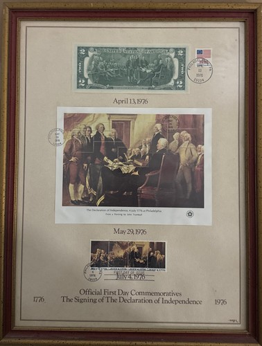 Official First Day Signing Declaration of Independence 1976 Commemorative