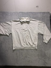 ALO 1/4 Quarter Zip Heather Grey Pullover New, Authentic Large