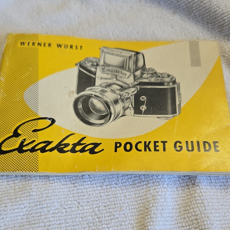 Werner Wurst Exakta Pocket Guide Camera Manual 1950s MPN P 4137