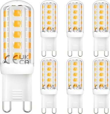 DiCUNO G9 LED Lampe dimmbar, 2,6W ersetzt 30W Halogen, 2700K Warmweiß, 260lm,