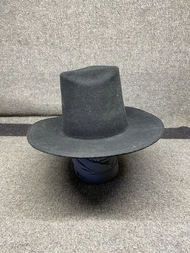 VTG Repro Civil War Hardee Hat Black Felt Size 7 3/8 Reenactor