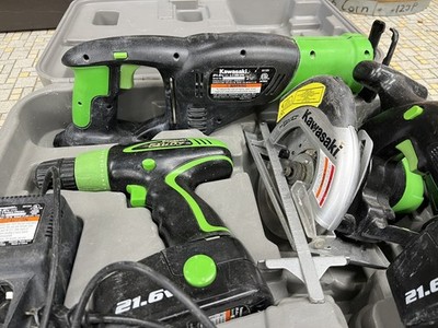 Kawasaki 21.6v Cordless power tools combo set | eBay
