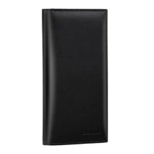 Premium Leather Checkbook Cover for Men Women Checkbook Holder Wallet RFID Block