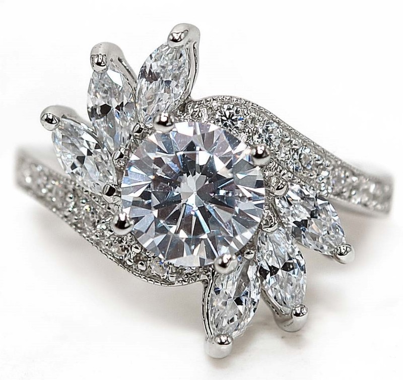 3CT Heat Treated Moissanite 925 Sterling Silver Ring Jewelry Sz 6 MM2-5