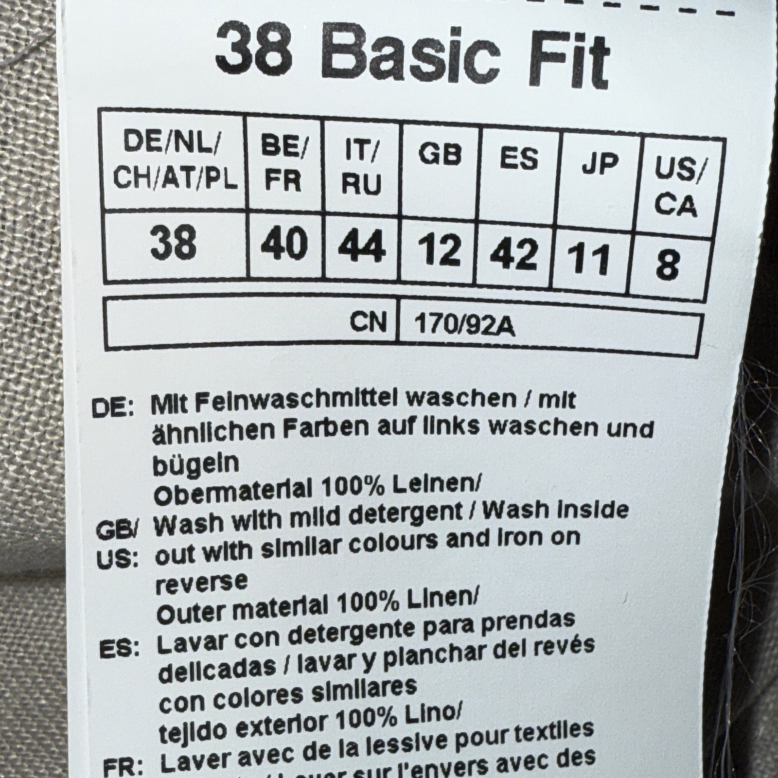 Gerry Weber Edition Basic Fit Linen Beige Button … - image 7