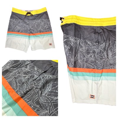 Billabong Board Shorts Spinner LT Tropics Trunks Men s Size 30 Swim Surf NEW MNT