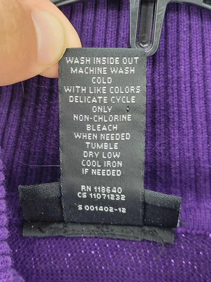 Suéter Lane Bryant Mujer Plus 18 20 Púrpura Tonal Rayas Capucha Cuello Slouchy Boho Foto 4 de 4