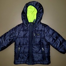 OshKosh B'Gosh Infant Puffer Jacket w/ Hood, Blue Sz 12 Months