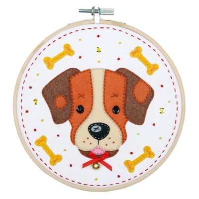Vervaco Felt Craft Kit with Frame: Dog