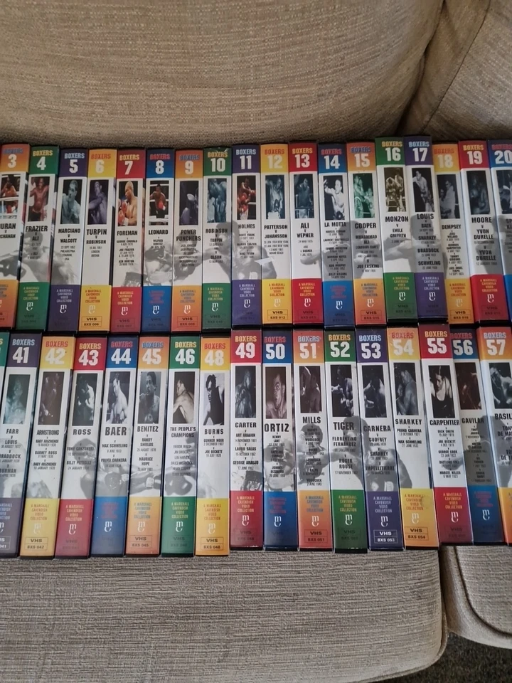Full Set Of Boxers Marshall Cavendish Collection 1-72 VHS Tapes Plus Extras - Image 3 of 4