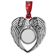 Memory Christmas Ornament Gift for Mom Dad Angel Ornament Gift for Photo Frame