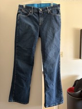 Wrangler Women's Bootcut Jeans Blue Medium Wash Stretch Denim 5-Pocket Size 9/10