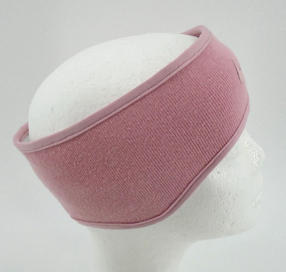 Faixa de cabeça Nike feminina de malha clássica quente esmalte rosa/esmalte rosa - Imagem 3 de 4